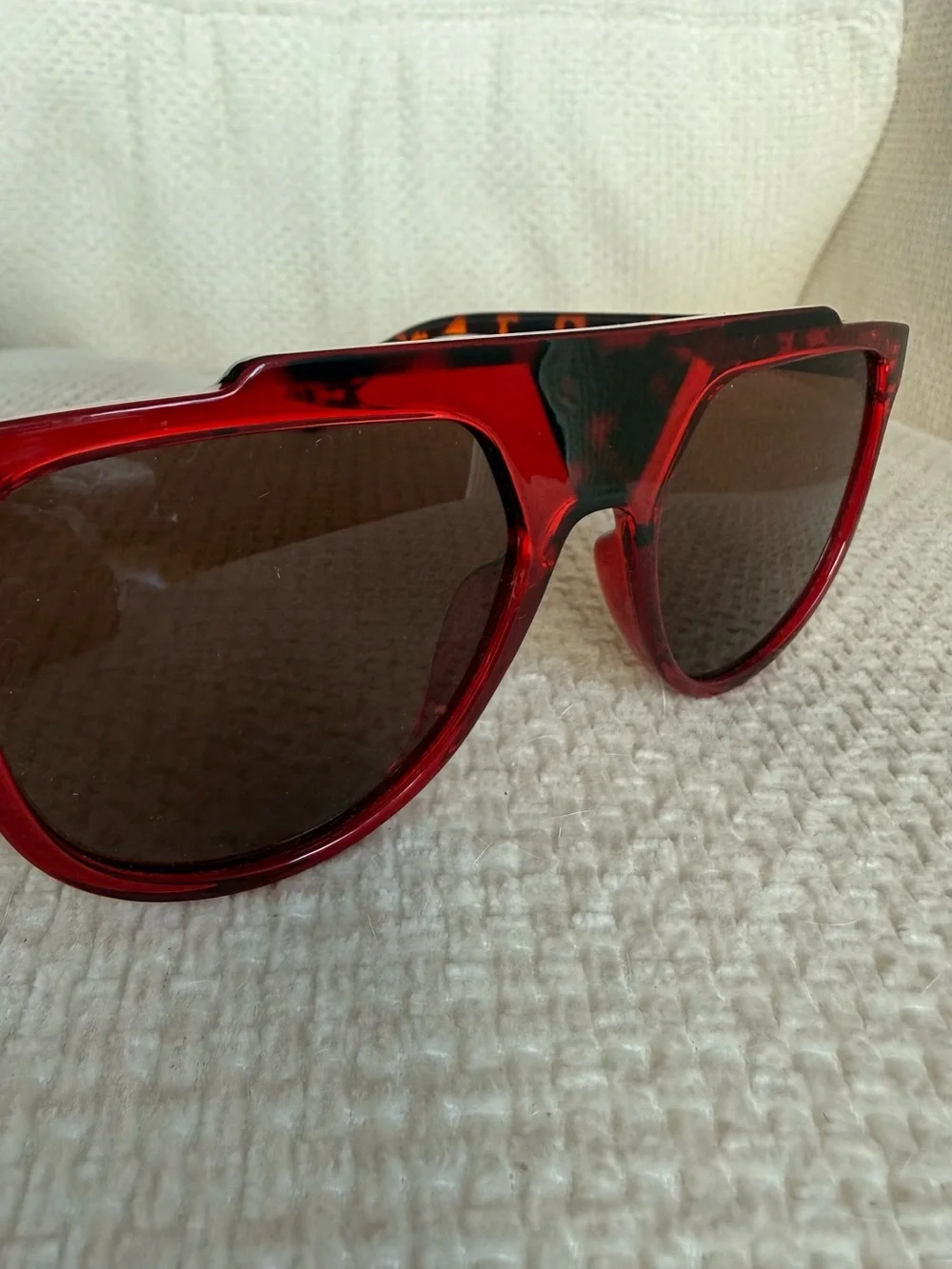 I-Sea Anthropologie Flat-Top Aviator Polarized Sunglasses Tortoiseshell - Picture 4 of 8